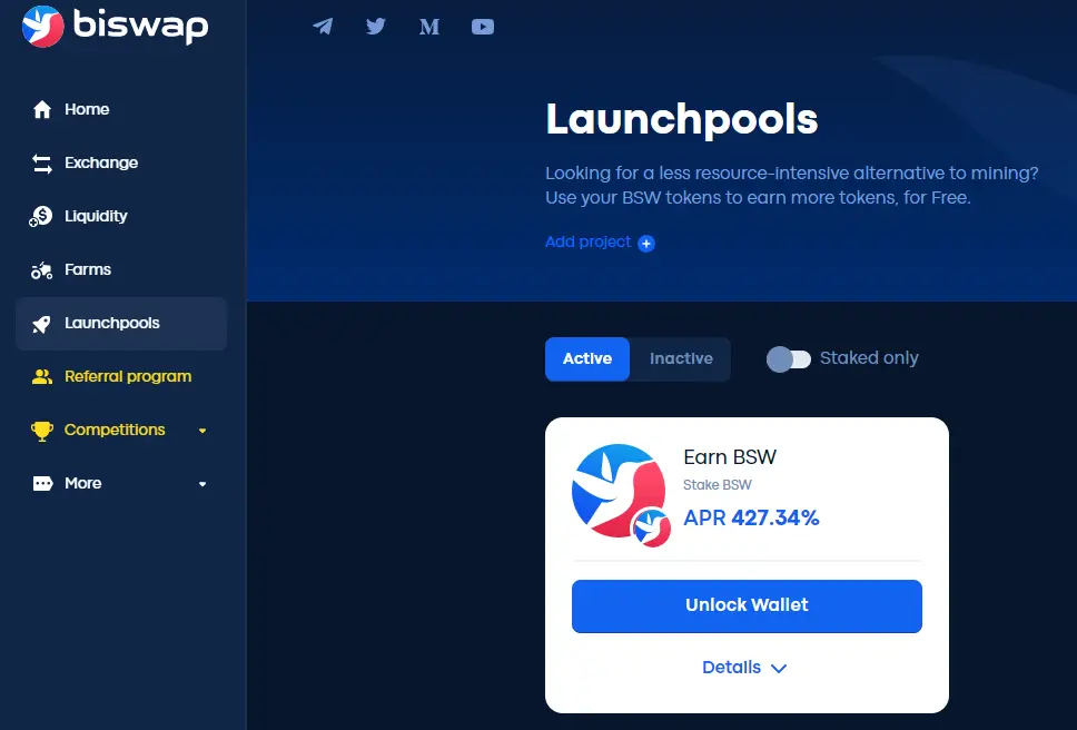 biswap launchpool