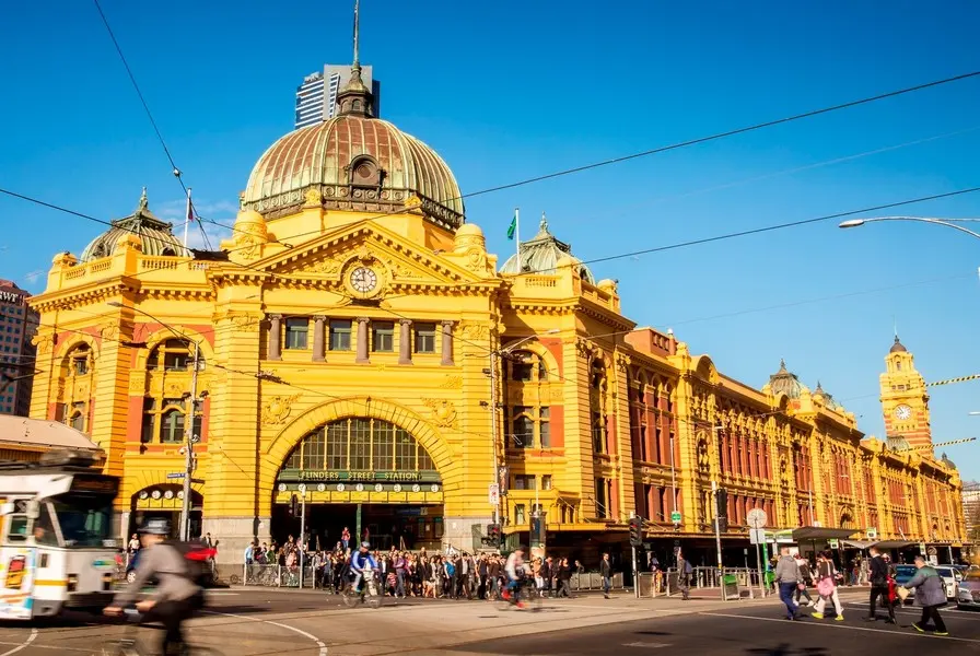Flinders Street Station, one of Melbourne's most iconic buildings