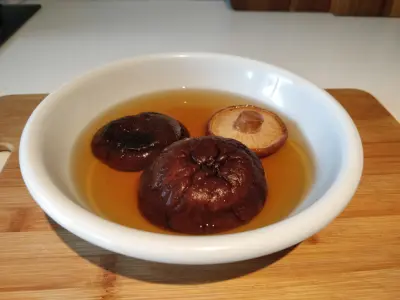 mushrooms soaking