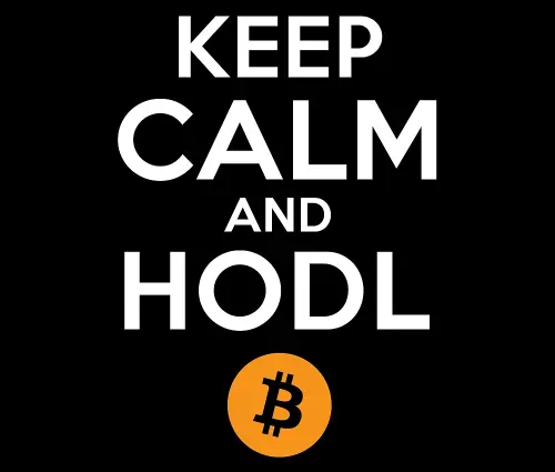 Keep calm and hodl Bitcoin