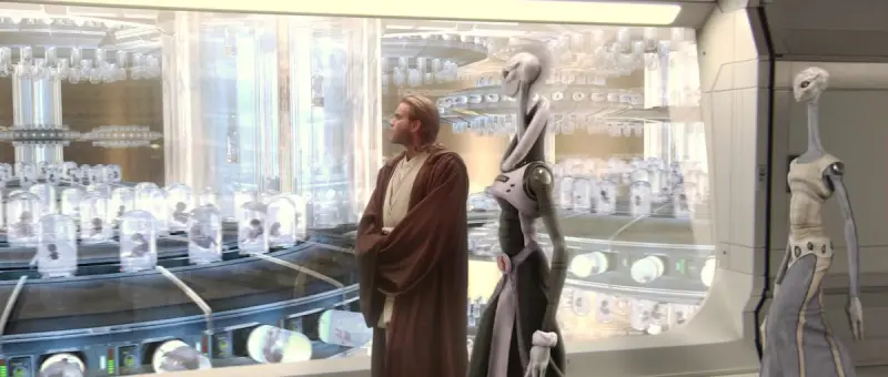 Star Wars Ep.II (The Clone Wars) - Obi Wan visits Kamino clone breeders