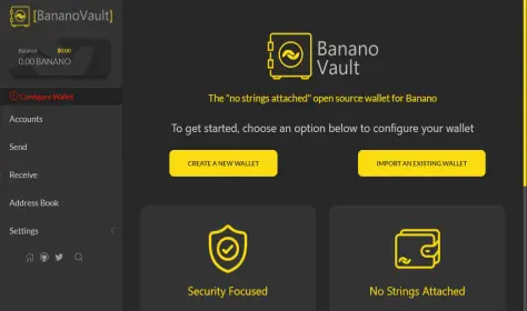 Figure 1. Banano Desktop Wallet
