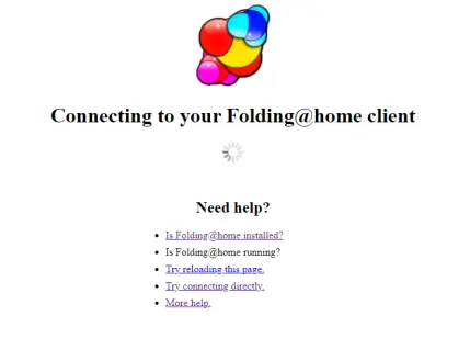 Figure 6. Failed to auto connect Web Browser.