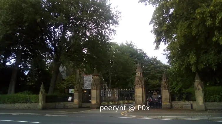 Entrance to Southern Cemetery in Manchester, UK