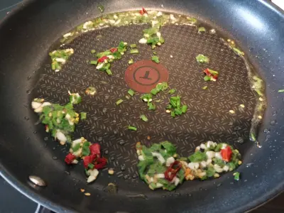 spices frying
