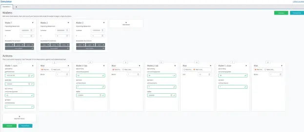 The Plutus Auction Code Simulator Screen
