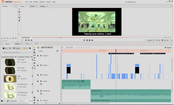 FXHome - Hitfilm Express editing the video for Intergalactic Cryptocurrency