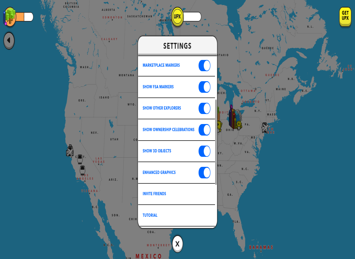 Upland Dashboard Settings