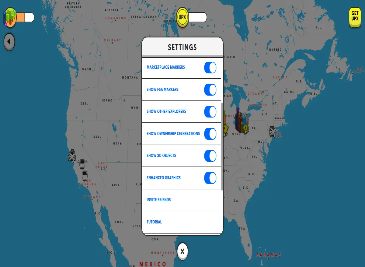 Upland Dashboard Settings