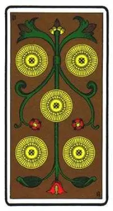 5 Of Pentacles Tarot Card Upright