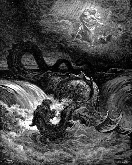 The Destruction of Leviathan by Gustave Doré (1865) Courtesy of Wikipedia
