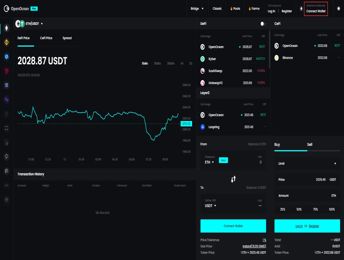 connect wallet