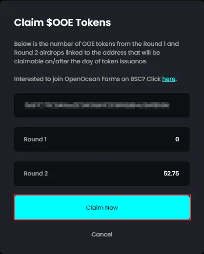 claim now button
