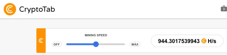 CryptoTab speed