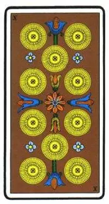 Ten Of Coins Oswald Wirth
