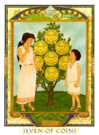 7 Of Coins Love