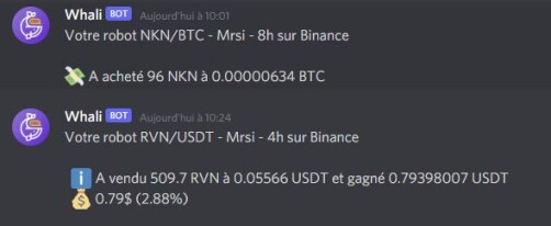 Discord Notification Whalinvest