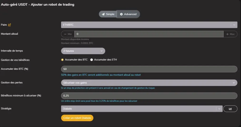 Advanced bof configuration Whalinvest