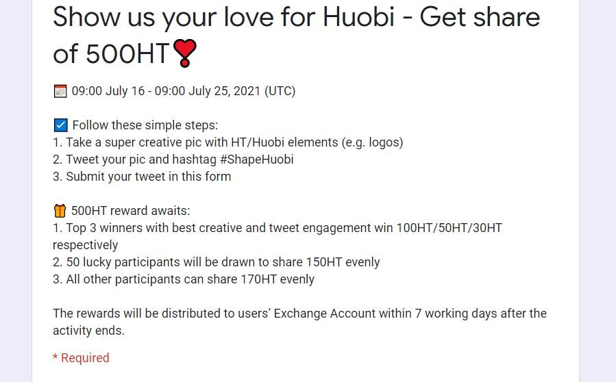 HUOBI CONTEST