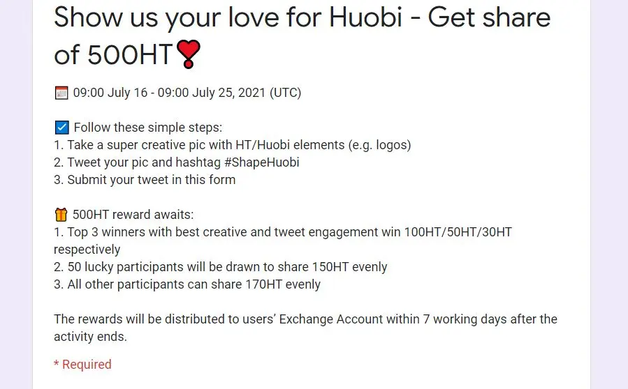 HUOBI CONTEST