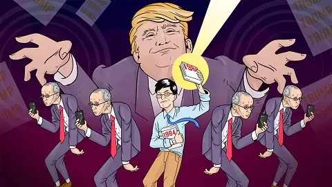 Falsely portraying Trump as spreading disinformation he was fighting against
