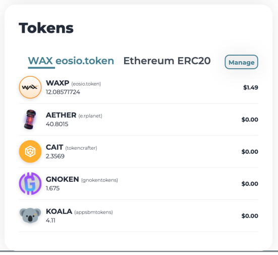 All tokens!