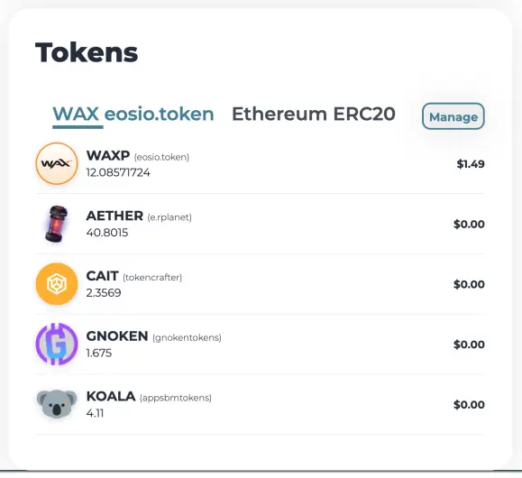 All tokens!