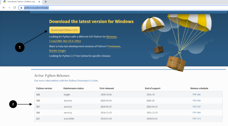 Available Python Versions