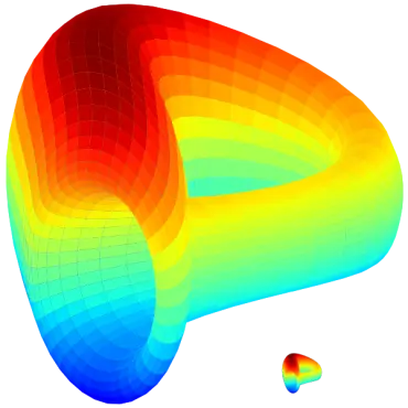 Curve DAO icon Klein bottle infinite shape