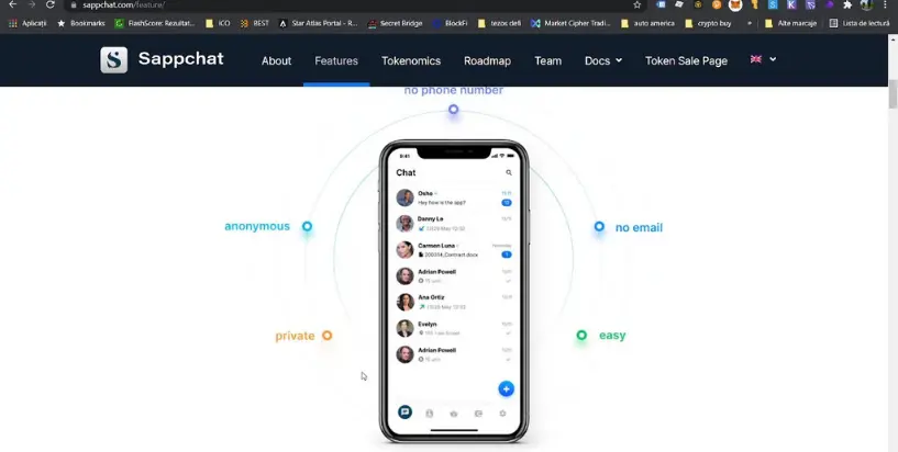 Sappchat official website page