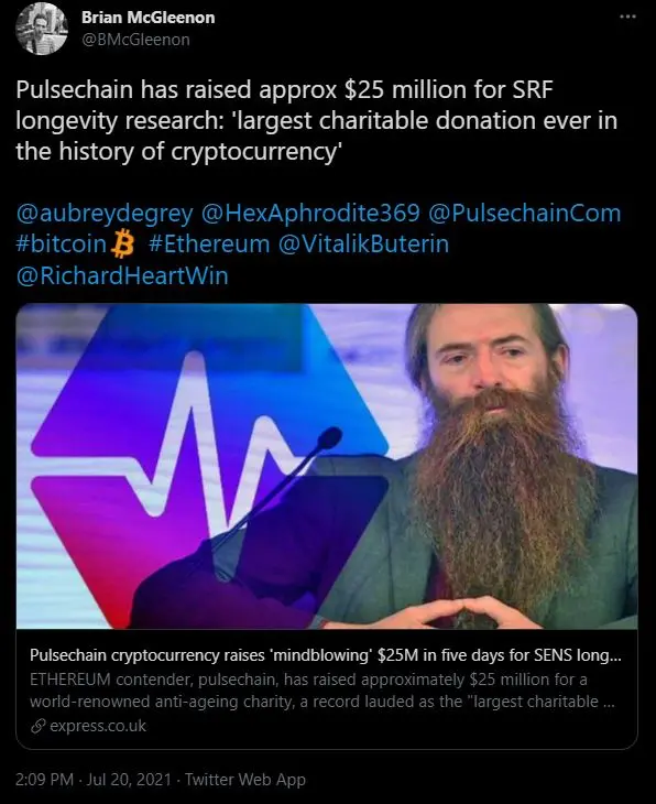 Pulsechain donation