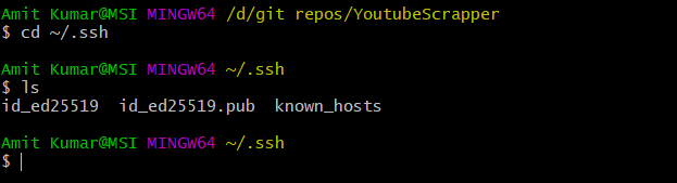 check ssh key