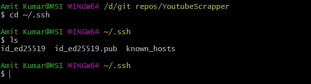 check ssh key