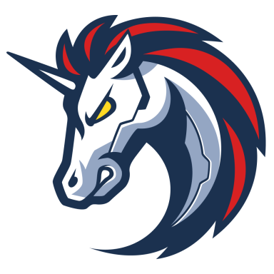 1inch Unicorn Mascot logo icon