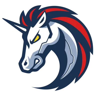 1inch Unicorn Mascot logo icon