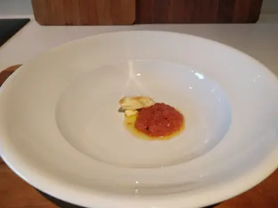 mentaiko mix in plate