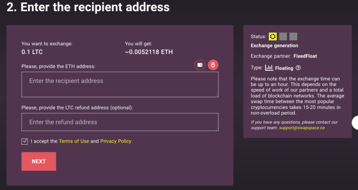 ETH address