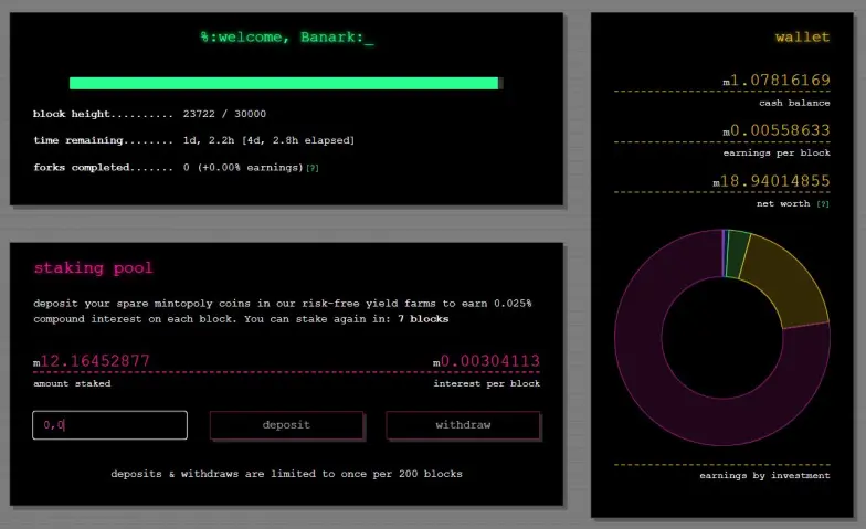 My Dashboard in the game