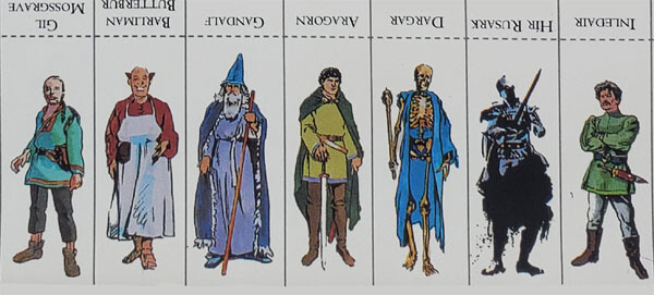 Some characters of Middle Earth as envisioned by J.R.R. Tolkien