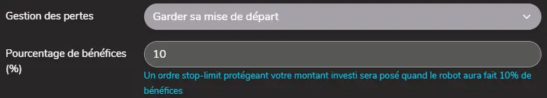 Stratégie de garde de mise de départ