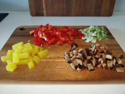 ingredients cut