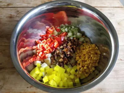 vegetables added