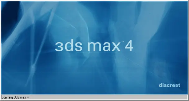 Pantalla de inicio 3D Studio Max