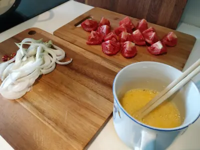 ingredients prepped