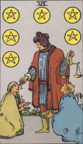 6 Of Pentacles Meaning