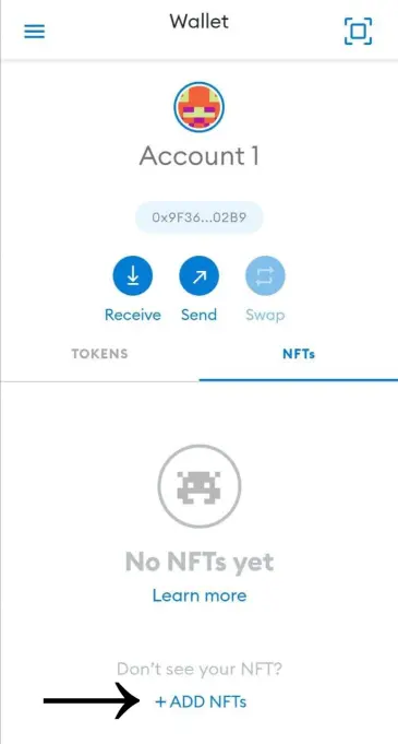 + Add NFTs