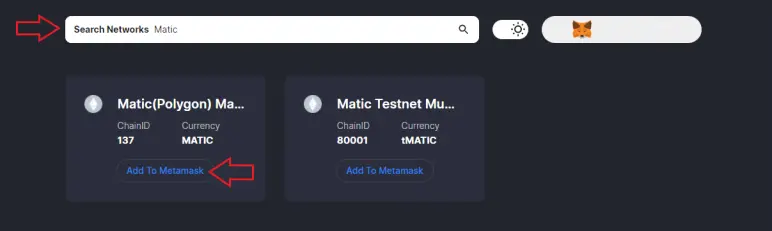 Search your network and connect