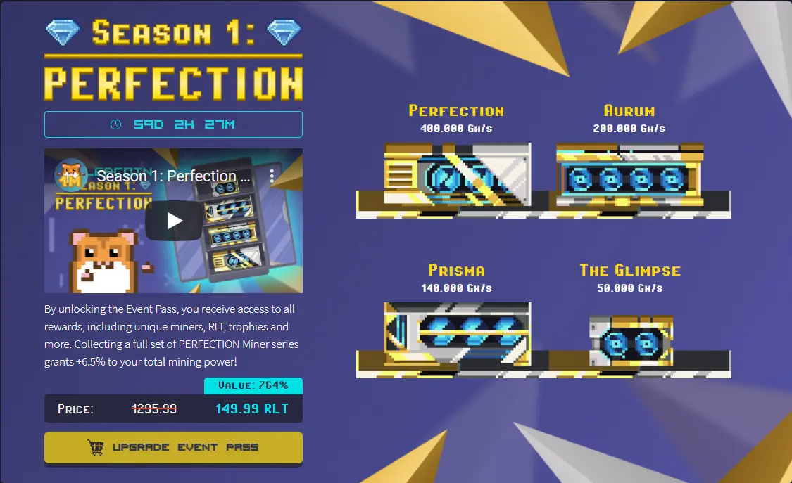 The Rollercoin Season 1 Event Pass