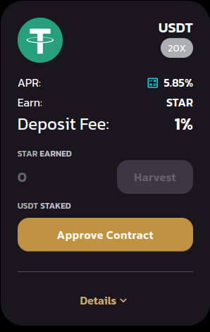 click on approve contract