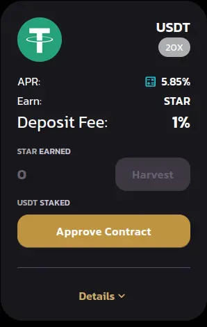 click on approve contract